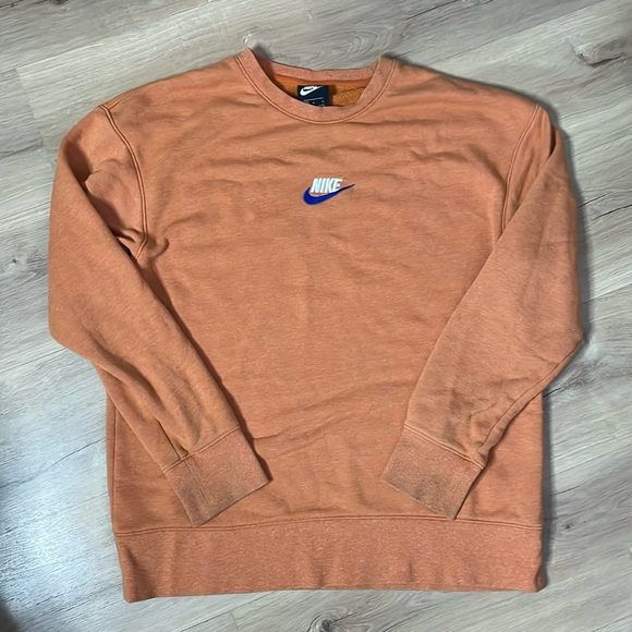 Nike Other - Nike Orange Crewneck Sweatshirt. Large. Darkened cuffs. Otherwise GUC.